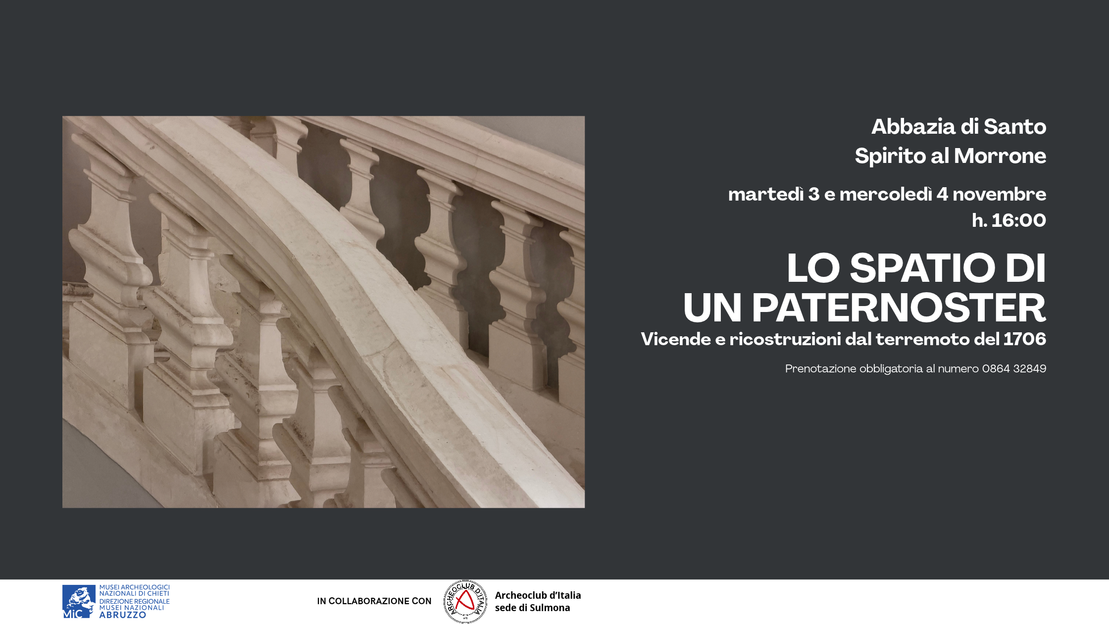 4 novembre Festa dell'Unità nazionale e delle Forze armate - Lo spatio di un paternoster - Abbazia di Santo Spirito al Morrone